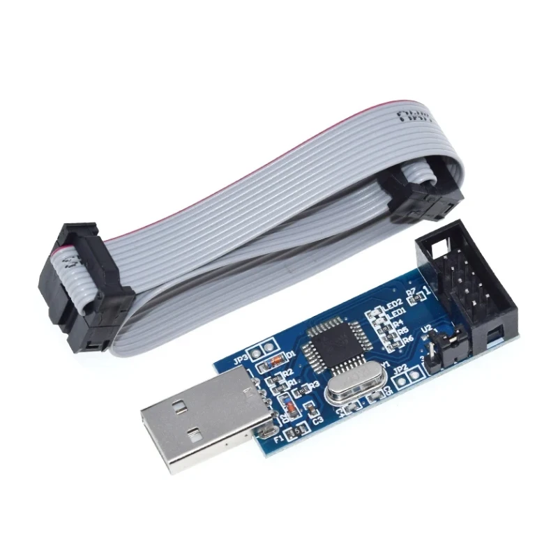 USBASP USBISP AVR Programmierer USB ISP USB ASP ATMEGA8 ATMEGA128 Unterstützung Win7 64K 10Pin zu 6 Pin