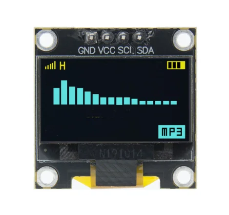 0,96 Zoll OLED SSD1306 Weiß/Blau/Gelb 128X64 IIC I2C Serielles Anzeigemodul 12864 LCD-Bildschirmplatine