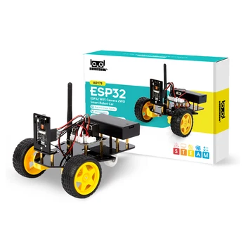 KUONGSHUN 2WD Smart Robot Car Kit Wifi ESP32 Kamera Starter Kit für Programmierung STEM Smart Car für Arduino