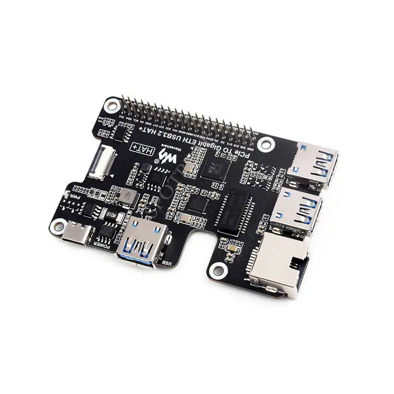 Raspberry Pi 5 PCIE zu Gigabit Eth USB 3,2 Hut USB Hub für Raspberry Pi 5, Treiber frei, Plug and Play