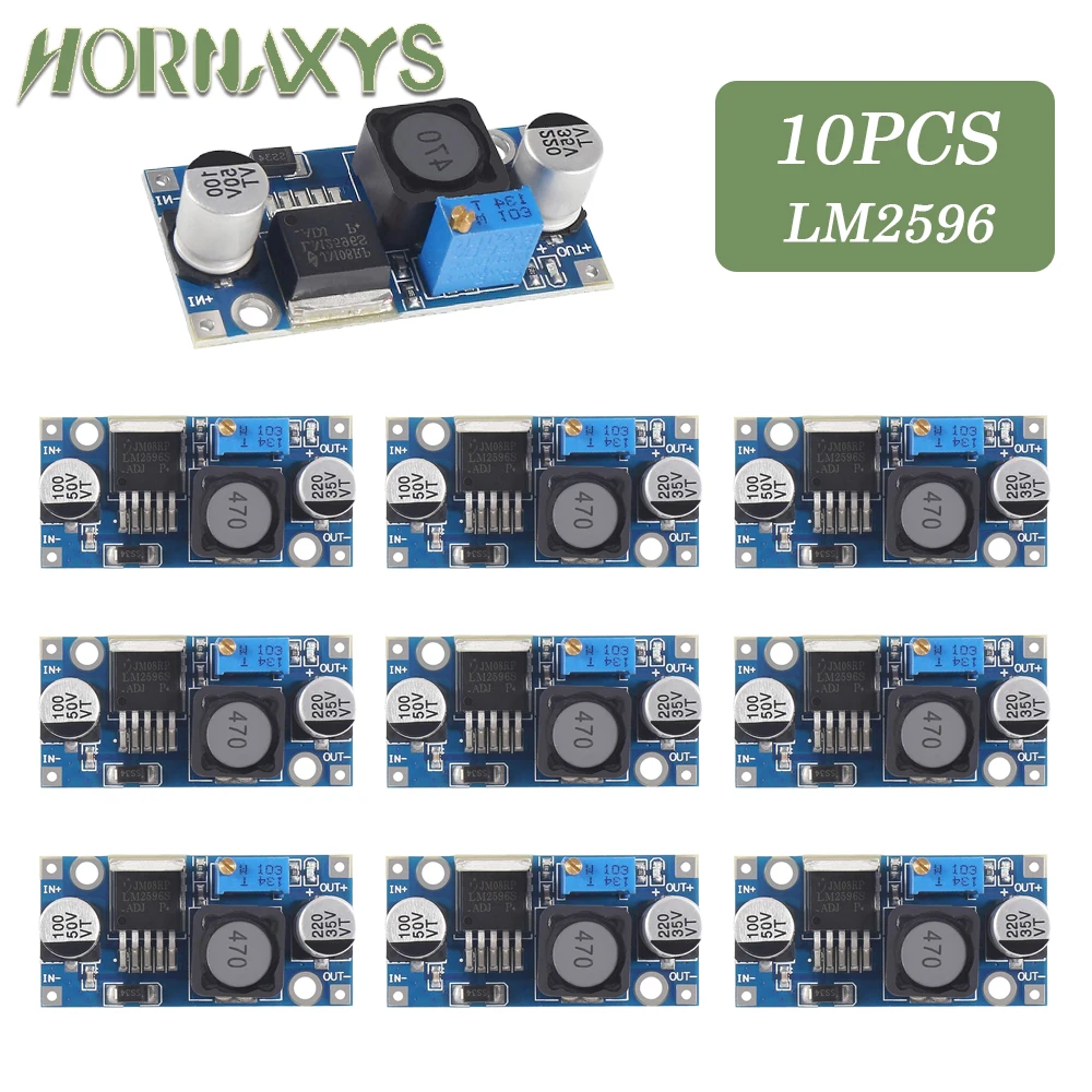 LM2596 DC-DC Step-Down-Wandlermodul 3A Einstellbares Step-Down-Modul LM2596S-ADJ Spannungsregler 24V 12V 5V 3V