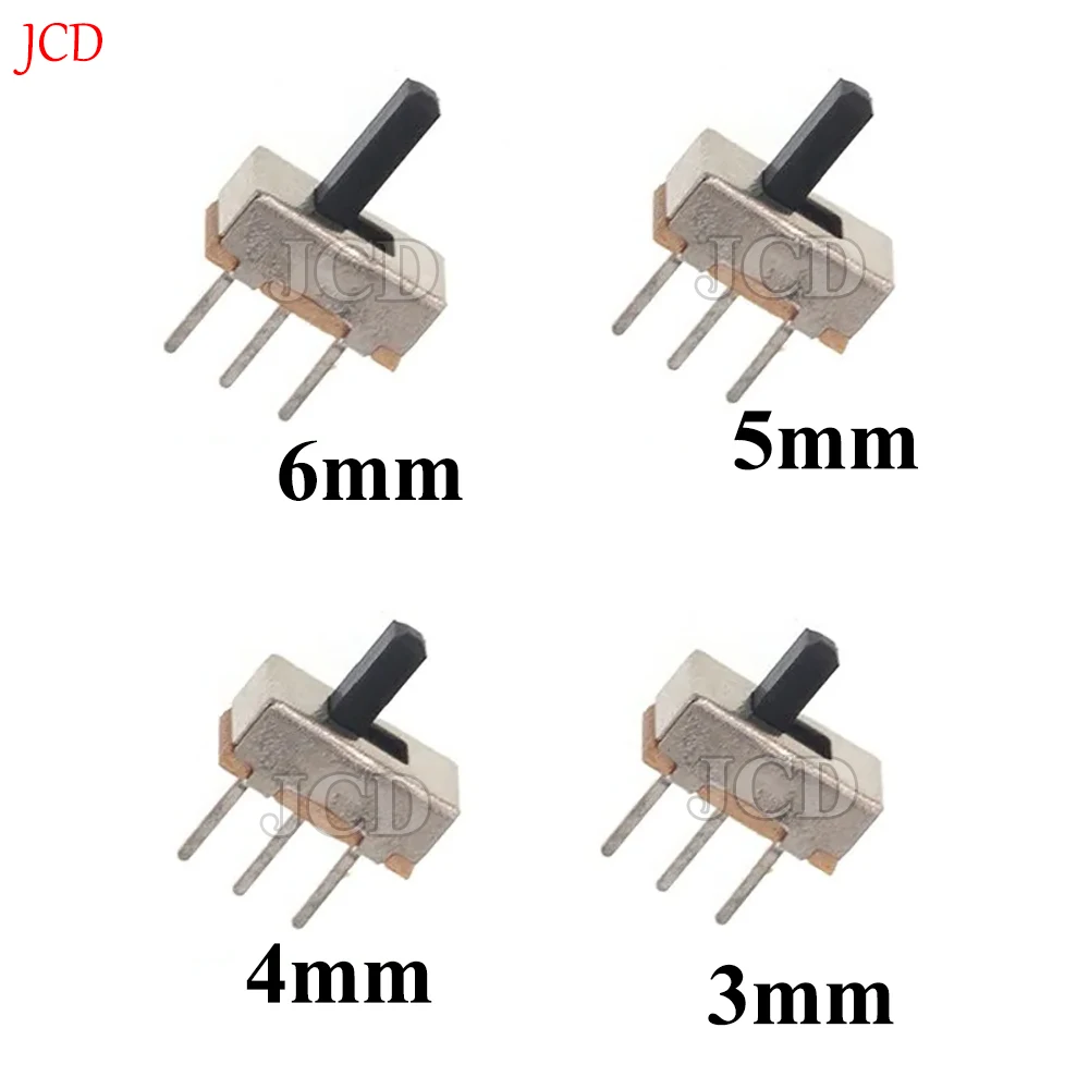 SS12D00 Interruptor Ein-Aus-Mini-Schiebeschalter, 3-polig, 1P2T, 2 Positionen, Kippschalter (20 Stück)
