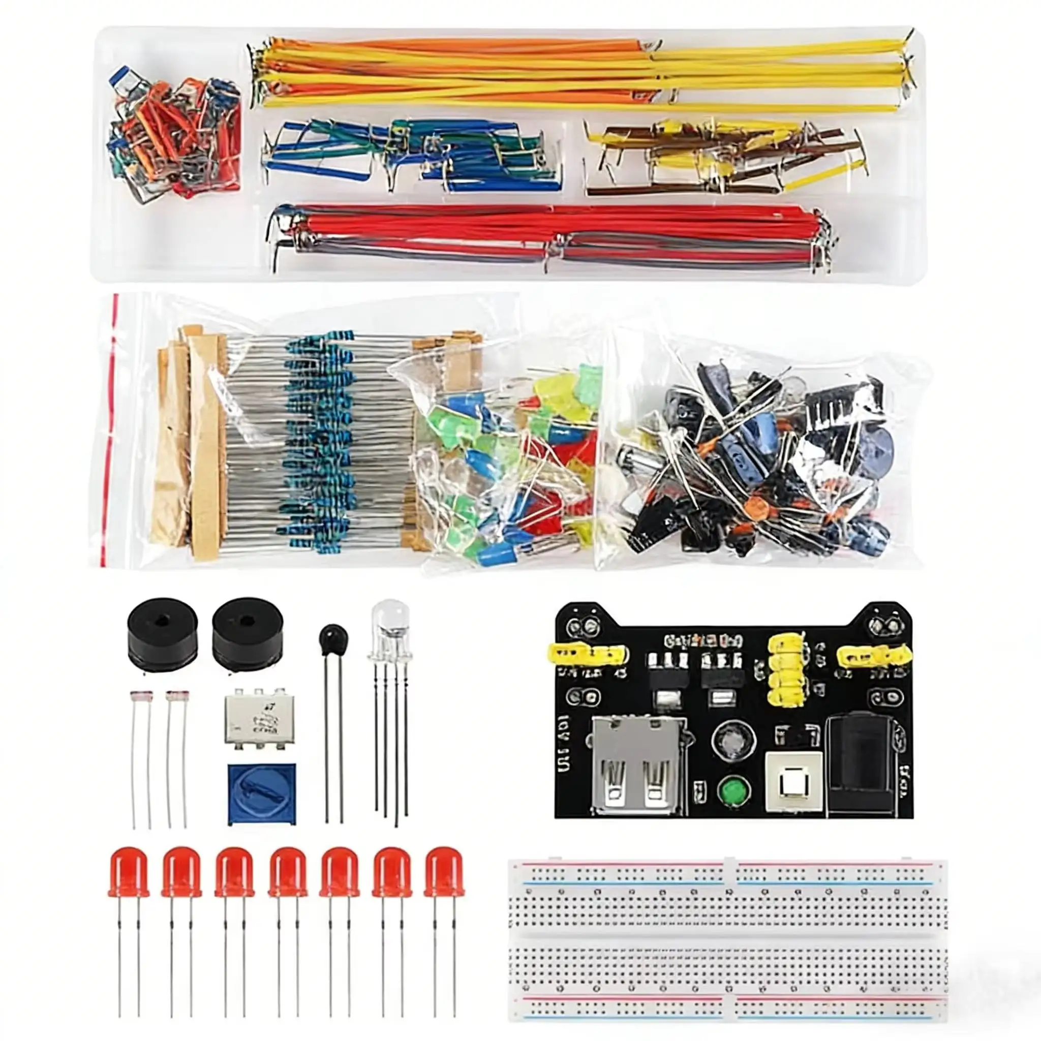 Steckbrett 830 Punkte DIY Elektronik-Komponenten Sortiment – Bild 2