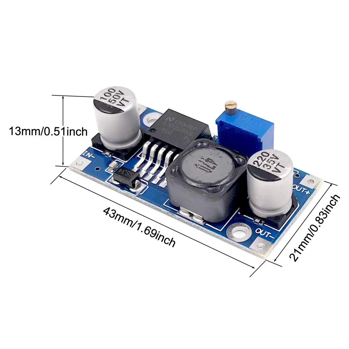 LM2596 Step Down Modul DC zu DC Einstellbare Buck Converter Spannung – Bild 4