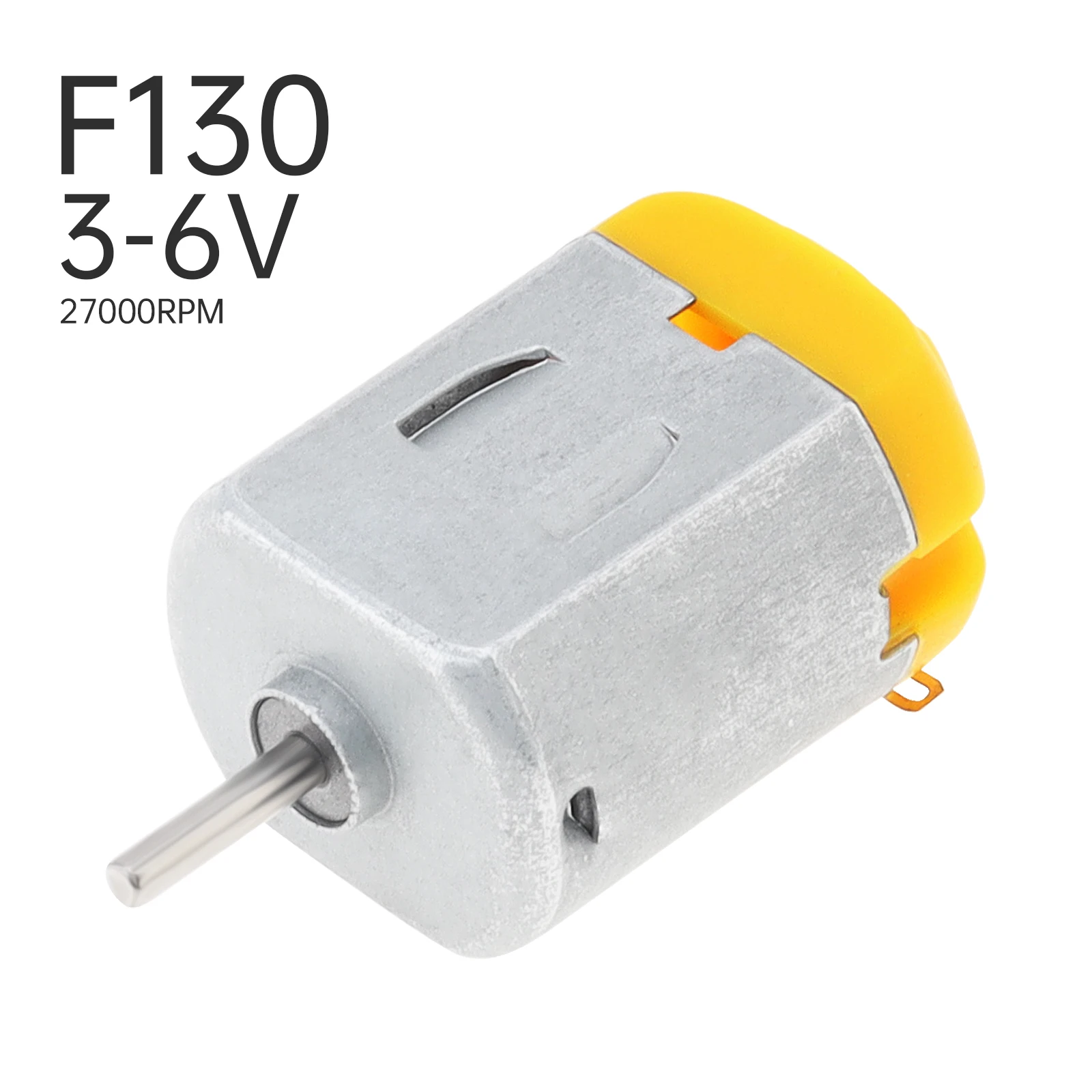 F130 Gleichstrommotor 13500 - 27000 U/min, 3 V - 6 V Hochgeschwindigkeits-Mikromotor