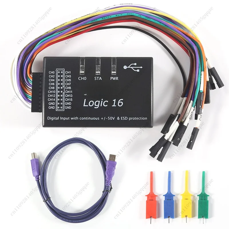 Logic USB-Logikanalysator für mehrere Systeme, Version, Abtastrate 100M, 16 Kanäle, Instrumente