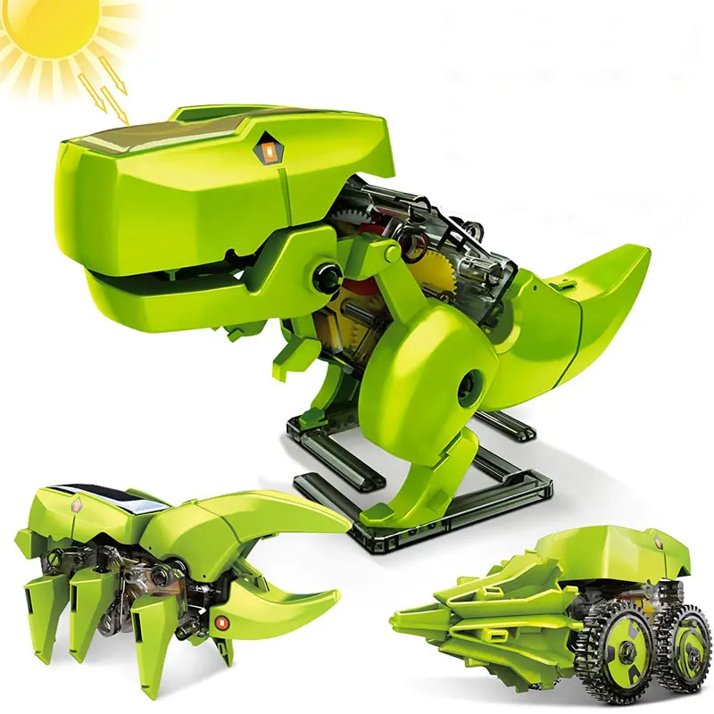 Dinosaurier Solarenergie/betriebenes Stammspielzeug Technologische Gadgets Robotica Kit Bildung DIY