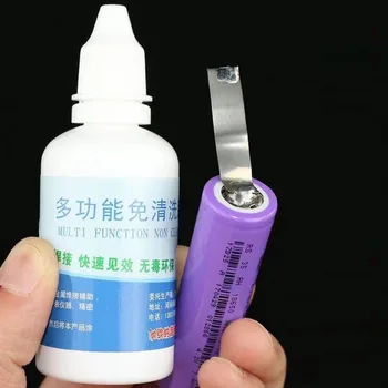 50ml Edelstahl-Flussmittel für Batterieelektroden, Schnellreparatur, Reinigungsfreies Löten, Starkes