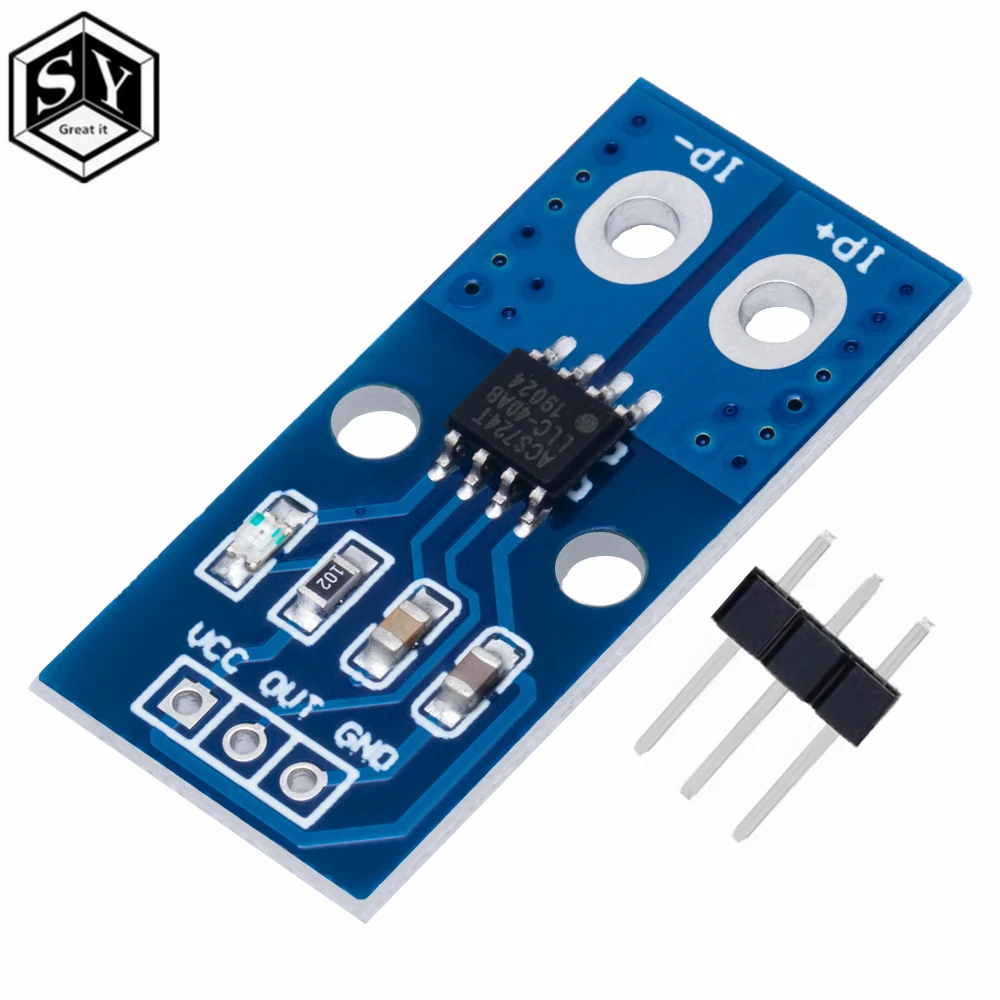 ACS712 / ACS724 5A/20A/30A ACS724TLLCR Hall-Stromsensor-Modul – Bild 4