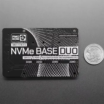 Pimoroni NVMe Base Duo für Raspberry Pi 5 5969 PIM704 Dual-Port NVMe SSD Adapterkarte