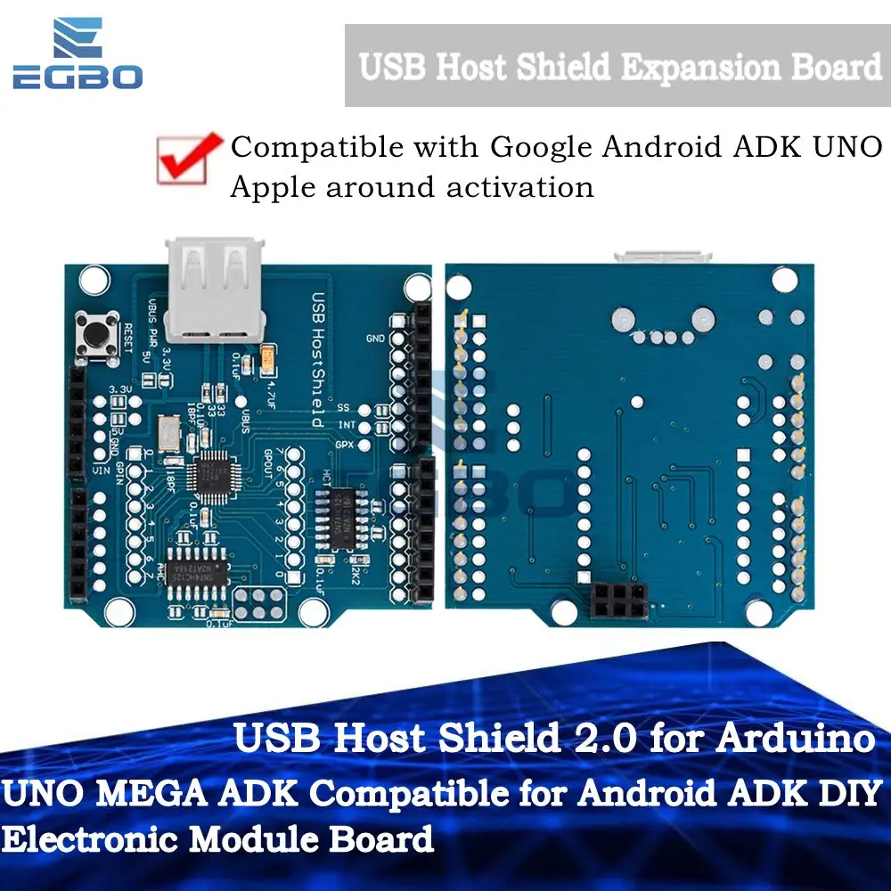 USB Host Shield 2,0 für Arduino Uno Mega Adk kompatibel für Android Adk DIY elektronische Modul platine