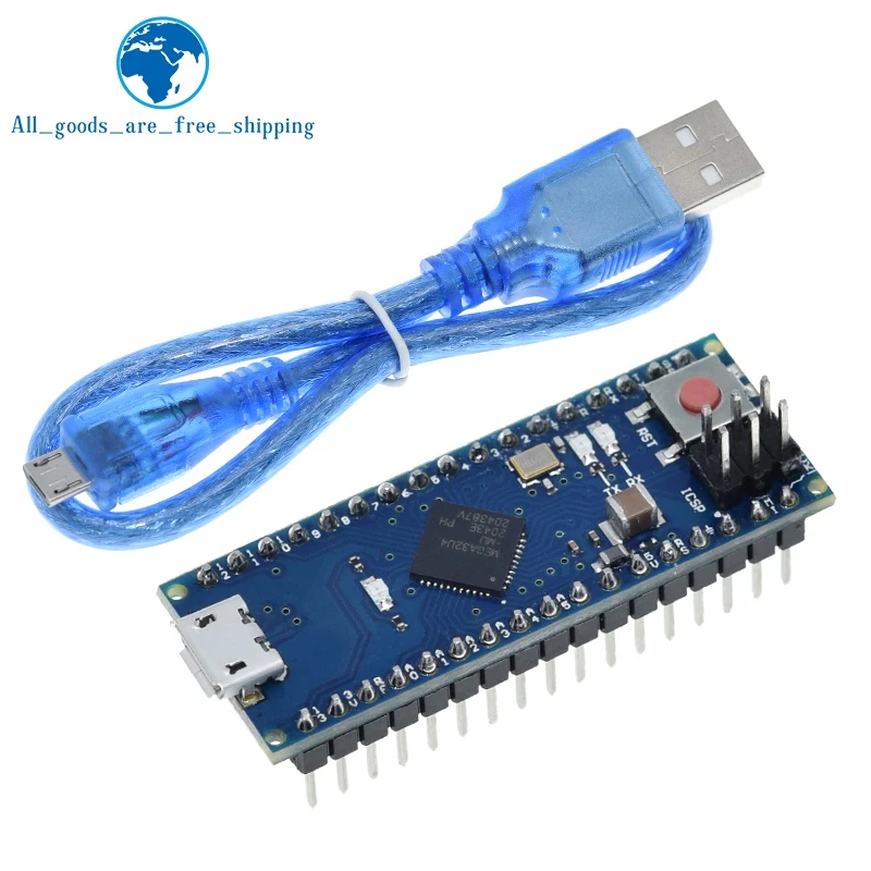 TZT ATmega32u4 5V 16MHZ Micro Controller Board Modul Kompatibel Für Arduino Mirco Ersetzen Pro Mini Mit USB