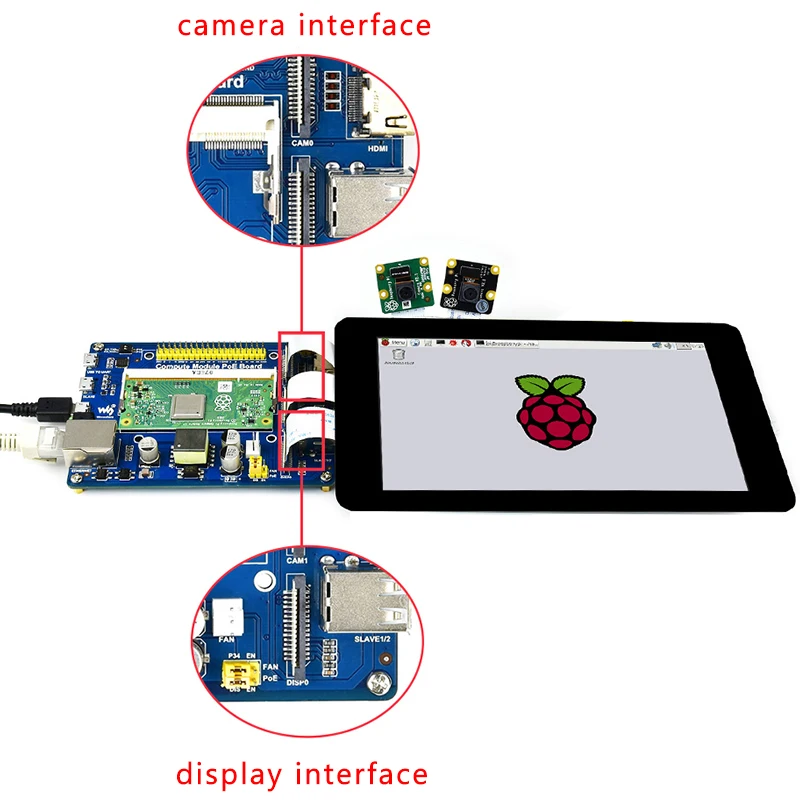 Raspberry Pi Compute Module 3 IO-Board mit PoE Ethernet 4x USB GPIO – Bild 5