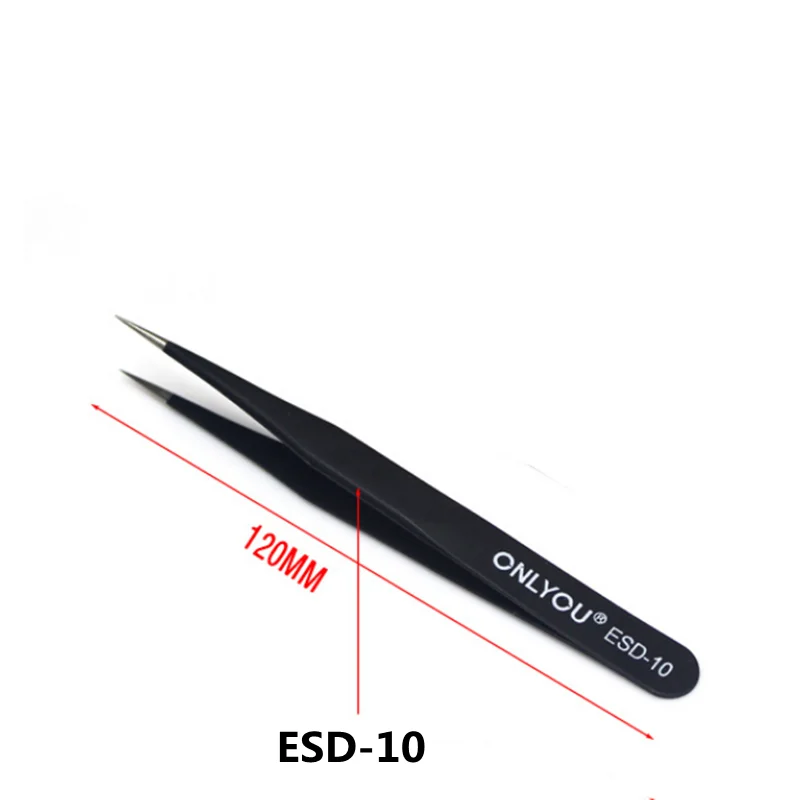 Onlyyou esd Präzisions pinzette Set anti statische rostfreie Pinzette Kit Löten Zubehör Werkzeuge für die