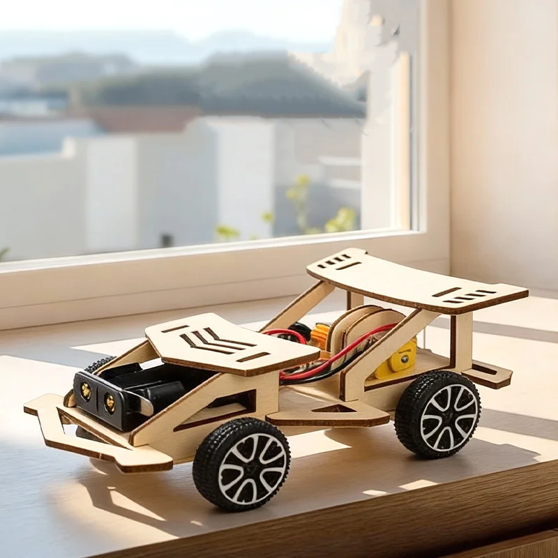 STEAM DIY Montage-Rennwagen-Bausatz Kleines – Bild 2