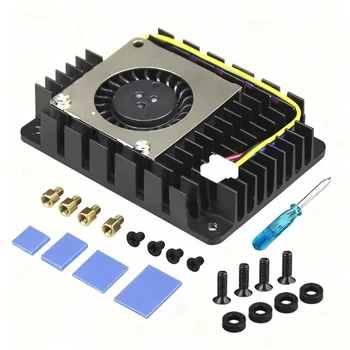 CM5-Kühlkörper mit Lüfter-Thermopads für Raspberry Pi 5 CM4-Compute-Modul