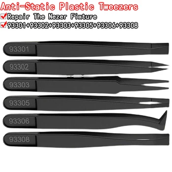 Anti-statische Elektronische Pinzette Kit ESD Kunststoff Zange PCB Reparatur Handwerkzeuge Set (6 Stück)