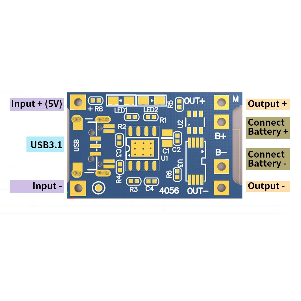 TP4056 18650 Lithium-Batterie Ladegerät Modul Typ-C/Micro/Mini USB 5V – Bild 3