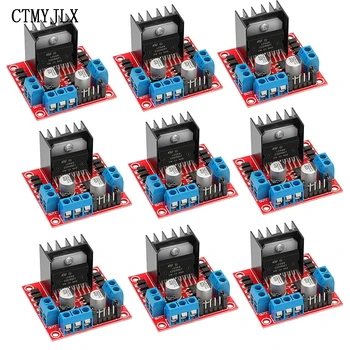 L298N Motor Fahrer Controller Board L298 Modul Für Arduino Dual H Brücke DC Schrittmotor Smart Auto (10 Stück)