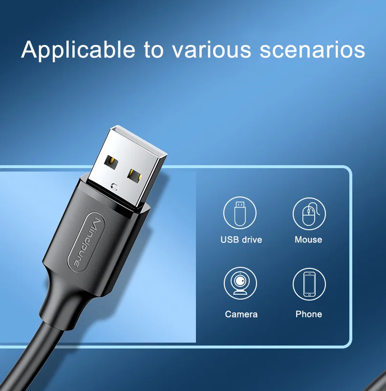 2.0 USB-Verlängerungskabel, 2 m, 3 m, 5 m, 8 m, 10 m, USB – Bild 3