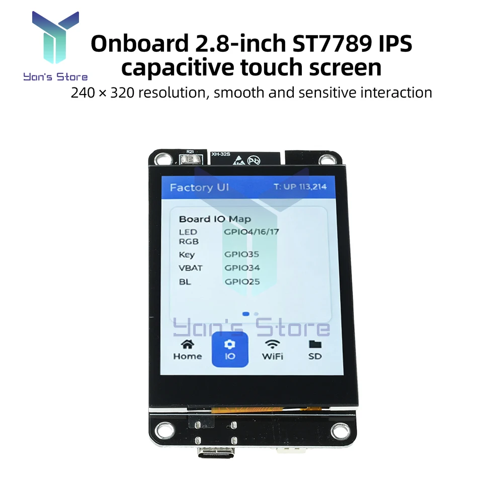 ESP32 Entwicklungsboard mit 2,8 Zoll kapazitivem Touchscreen, WiFi – Bild 4