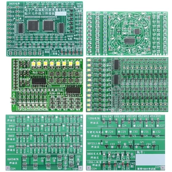 DIY Elektronik Kit SMT SMD Lötprojekt Übungsbrett Widerstand Diode Transistor Komponente Schweißtraining