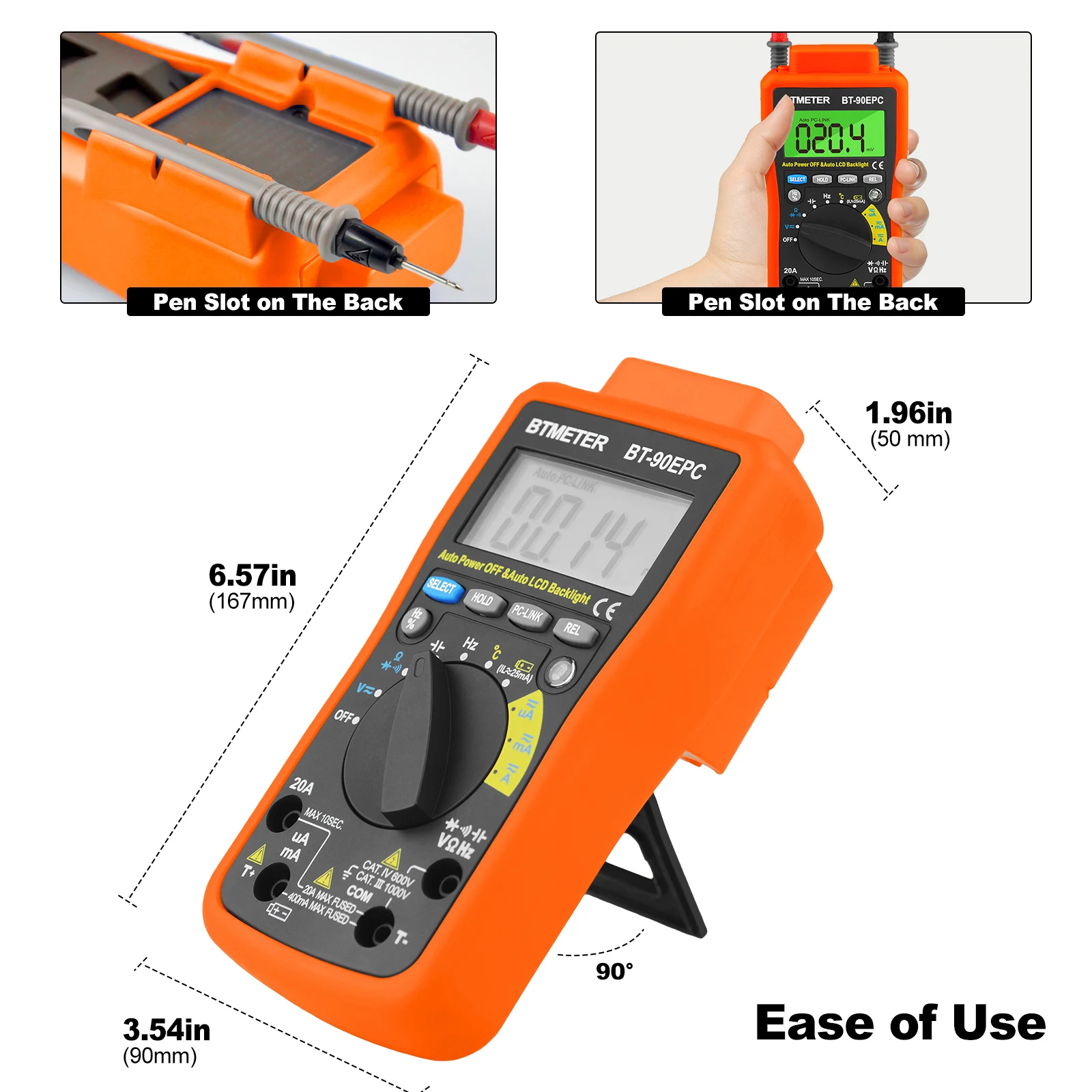 Digitales Multimeter mit 4000 Messungen, automatische Bereichswahl – Bild 4