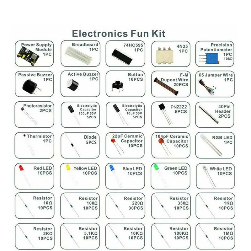 Schachtel DIY Projekt Starter Kit Für Arduino UNO R3 Kit (830 Stück) – Bild 5