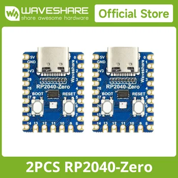 Waveshare RP2040-Zero basierend auf Raspberry Pi Mikrocontroller RP2040. Ein kostengünstiges (2 Stück)