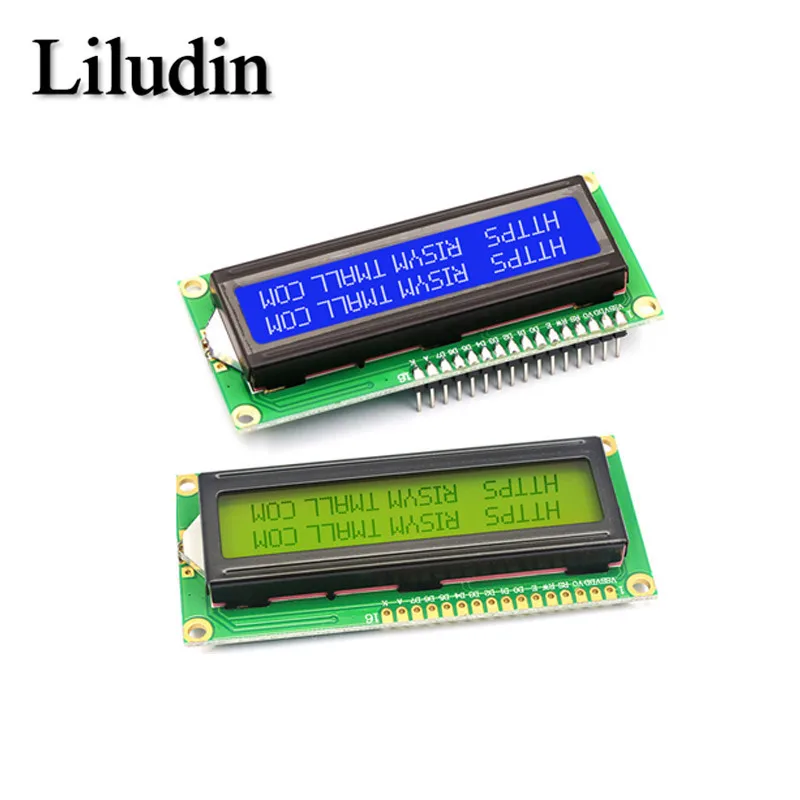 LCD1602 1602 LCD Modul Blau/Gelb Grün Bildschirm 16x2 Zeichen LCD – Bild 2