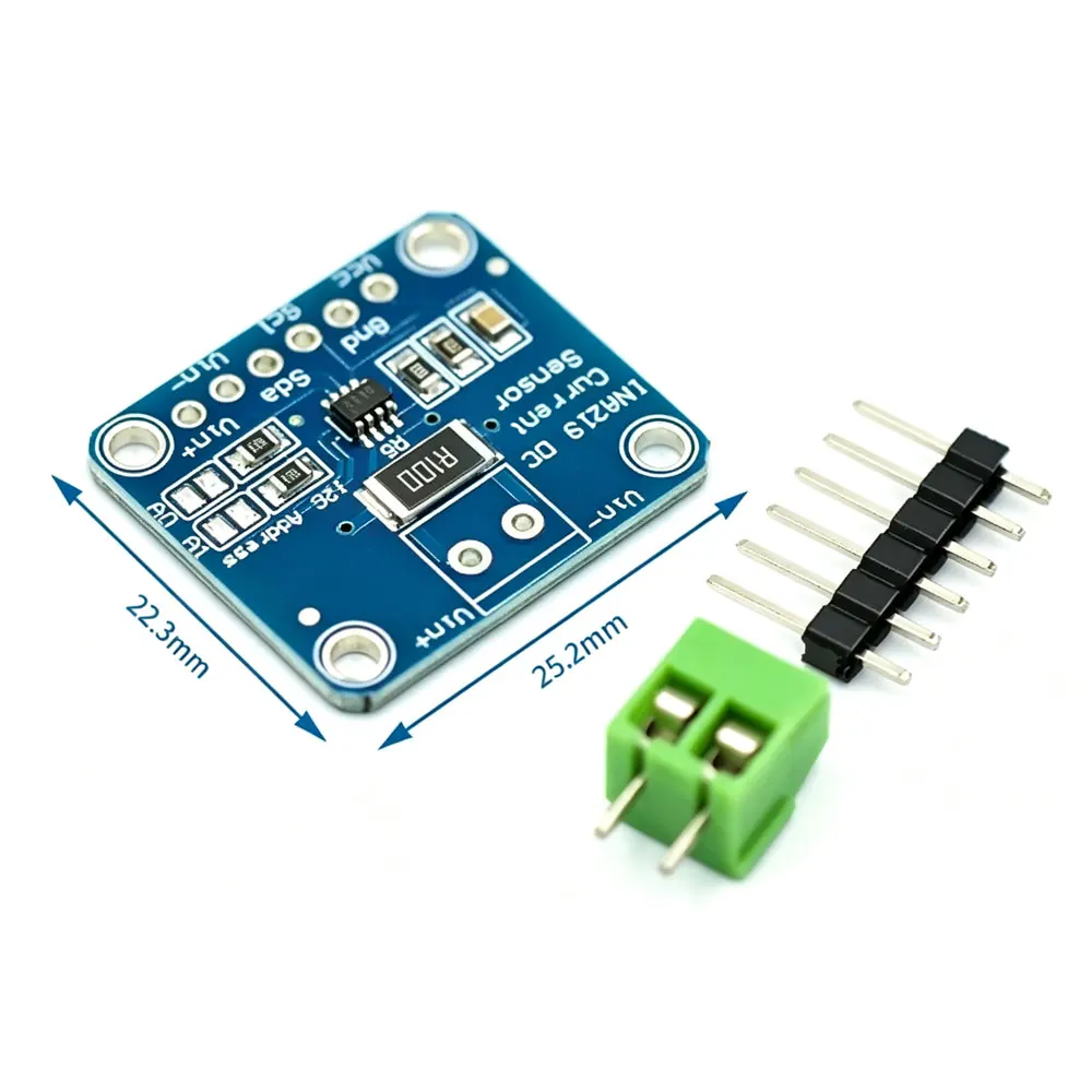 MCU-219 INA219 I2C-Schnittstellen Zero-Drift bidirektionales Strom-/Leistungsüberwachungssensormodul
