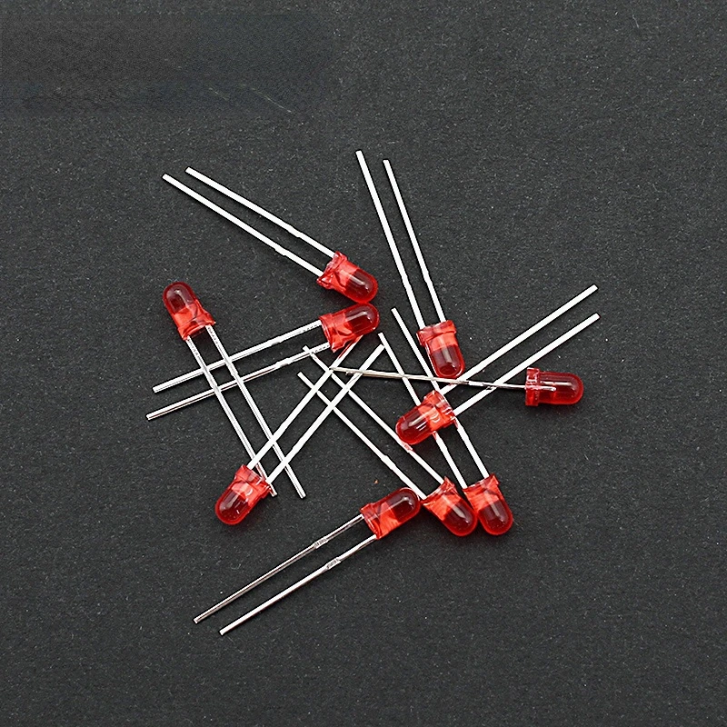 3mm 5mm LED Leuchtdiode Kit Weiß Grün Rot Blau Gelb (100 Stück) – Bild 5