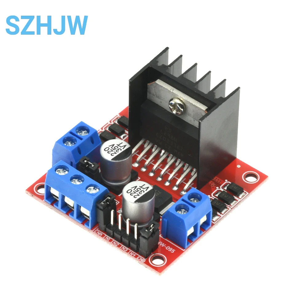 L298N Motortreibermodul - Dual H-Bridge DC und Schrittmotor-Controller für Arduino, Smart Car und Robotic