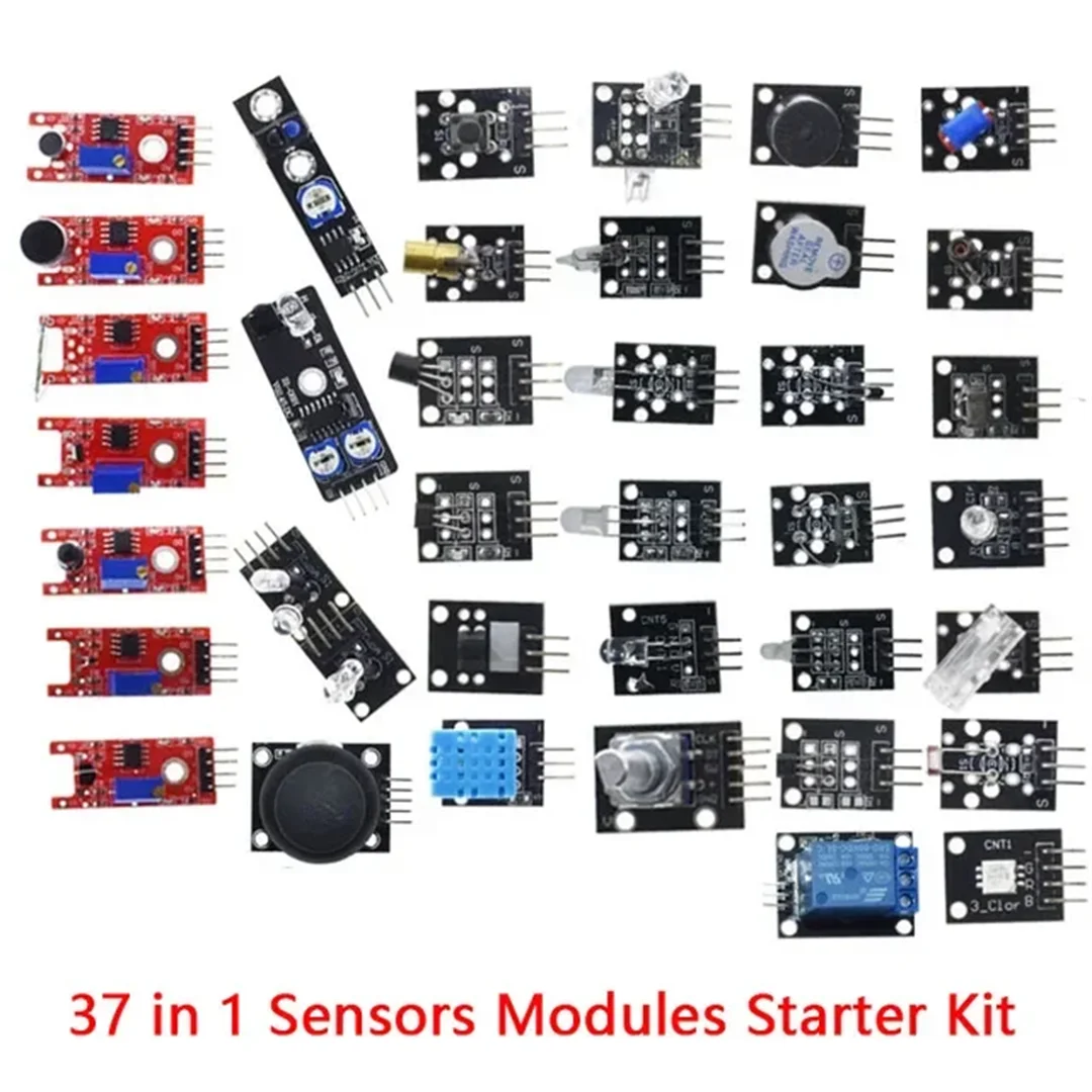 45-in-1-Sensormodule, 16-Arten-Starter-Kit für Arduino Raspberry Pi, besser als 37 in 1, mit Box DIY UNO R3