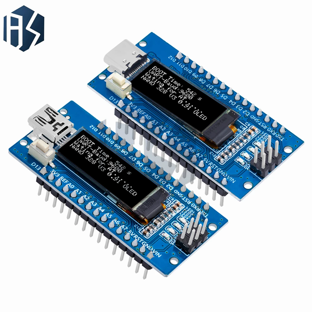 Nano V3.0 Entwicklungsboard ATmega328P CH340C 0,91''weißes – Bild 6