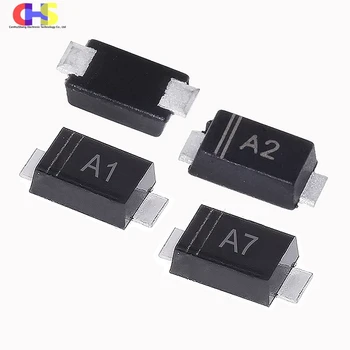 Smd diode 1N4001W 1N4002W 1N4003W 1N4004W 1N4005W 1N4006W 1N4007W SOD-123FL A1 A2 A3 A4 A5 A6 A7 (100 Stück)