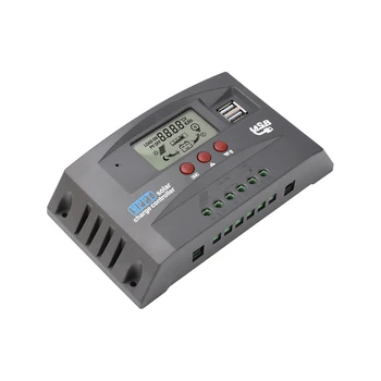 MPPT Solar-Laderegler 12V 24V Solarpanel-Batterieladegerät 30A 60A 100A Dual-USB LCD-Display Regler
