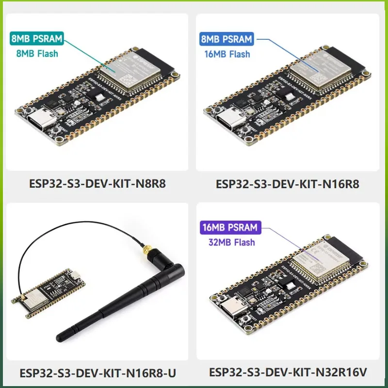 ESP32-S3-DEV-KIT-N8R8/N16R8/N32R16V ESP32-S3 Entwicklungsboard mit ESP32-S3-WROOM Modul CH343