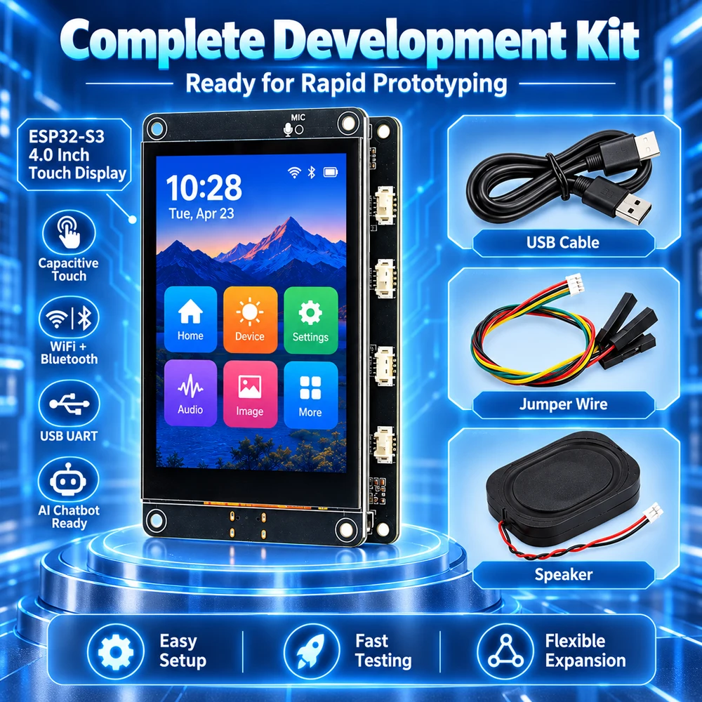 ESP32 S3 4,0 Zoll IPS Kapazitiver Touchscreen 320x480 240MHz WiFi – Bild 4