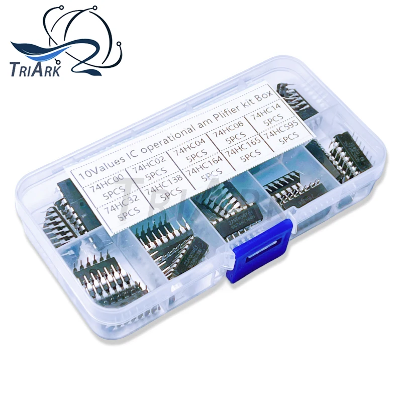 Elektronische Komponenten Sortiment Kit 74HC00 74HC02 74HC04 74HC08 74HC14 74HC32 74HC138 74HC164 (50 Stück)