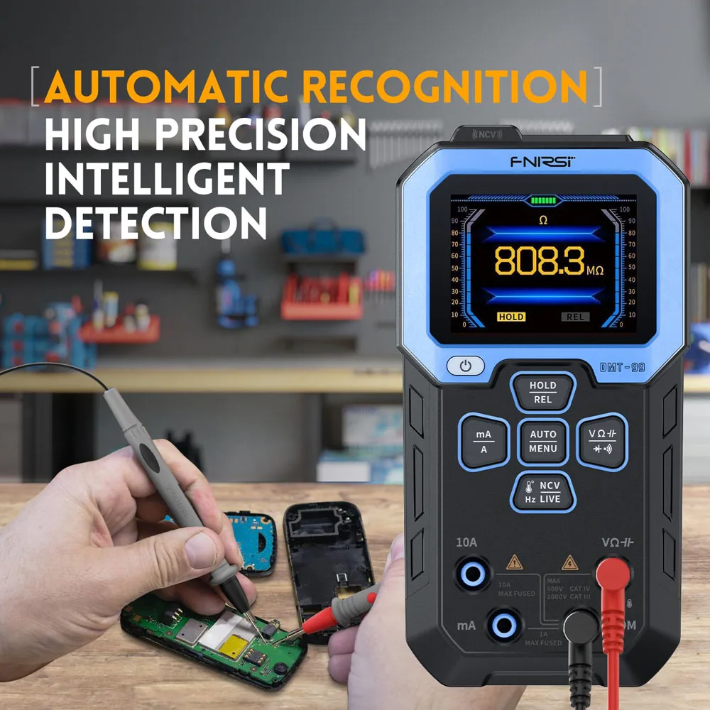 FNIRSI ® DMT99 Digitalmultimeter 9999 zählt Smart Professional Tester – Bild 4