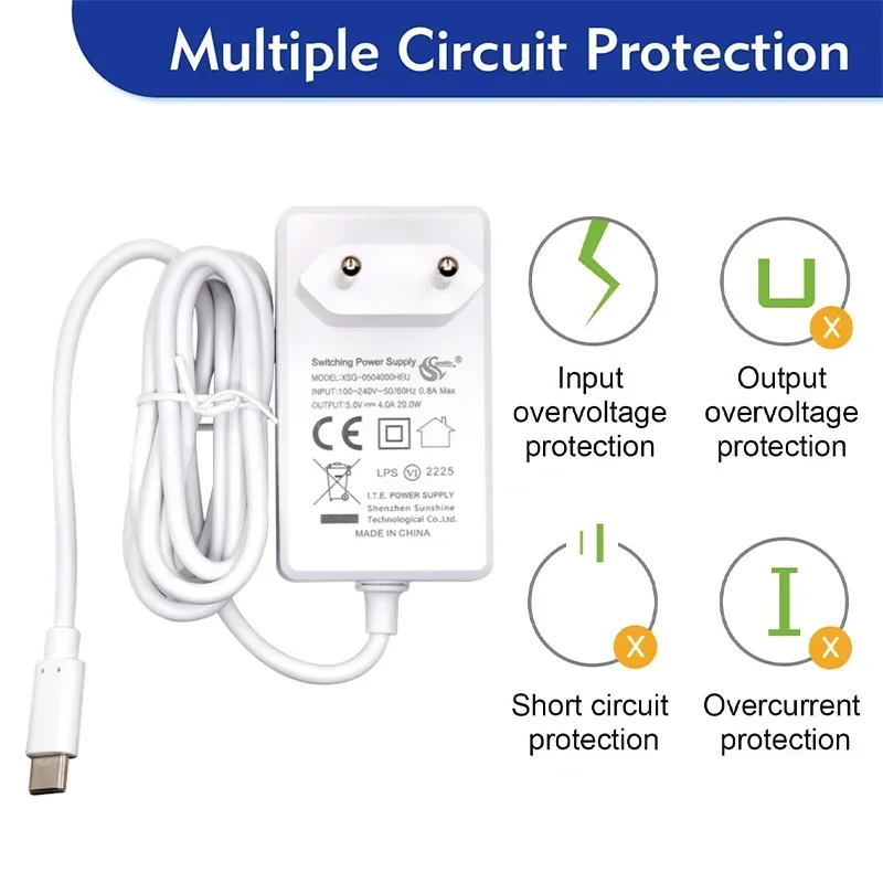 Orange Pi 5V 4A Netzteil 100V-240V Typ-C Netzteil EU US UK Stecker – Bild 3