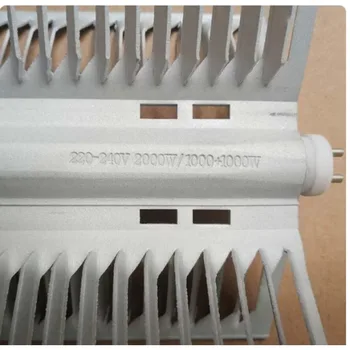 625mm 230V 2KW 92-Style Airfoil Aluminium-Rippenrohr RX Integriertes Heizelement Fußbodenheizlüfter