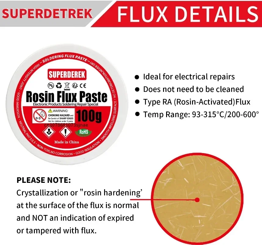Lötflussmittel, bleifreie Lötpaste, Flussmittel, Zinn, Lötpaste – Bild 2