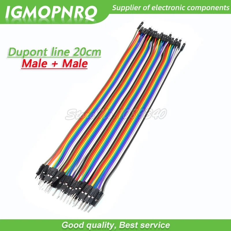 40PIN 20CM Dupont Line Stecker auf Stecker + Buchse und Buchse – Bild 5