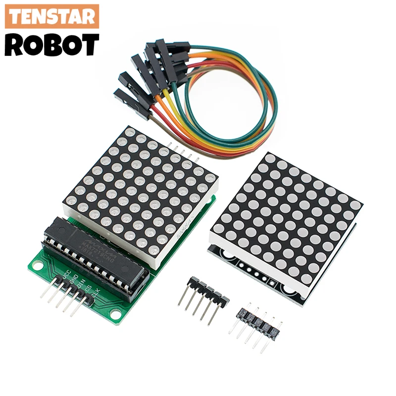 MAX7219 8*8 Dot Matrix Modul Rot Licht Mikrocontroller Modul Anzeige – Bild 2