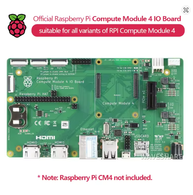 Raspberry Pi Compute Module 4 IO Board, geeignet für alle Varianten – Bild 5