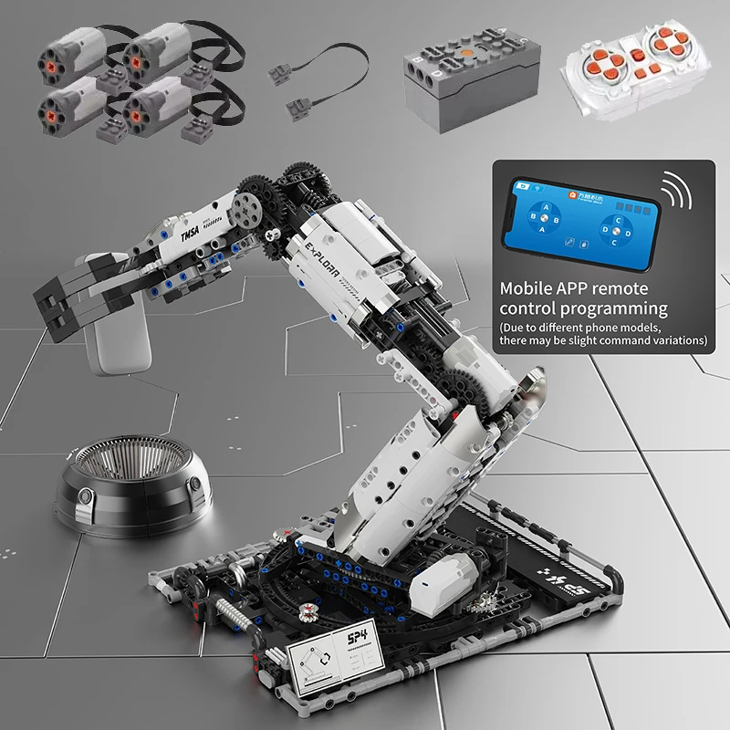 Roboterarm-Bausteine, programmierbares Spielzeug mit Fernbedienung, STEM-Lernen, Anbau des Interessens in der