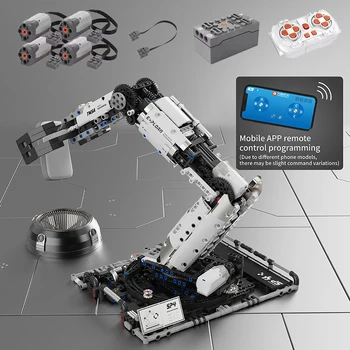 Roboterarm-Bausteine, programmierbares Spielzeug mit Fernbedienung, STEM-Lernen, Anbau des Interessens in der