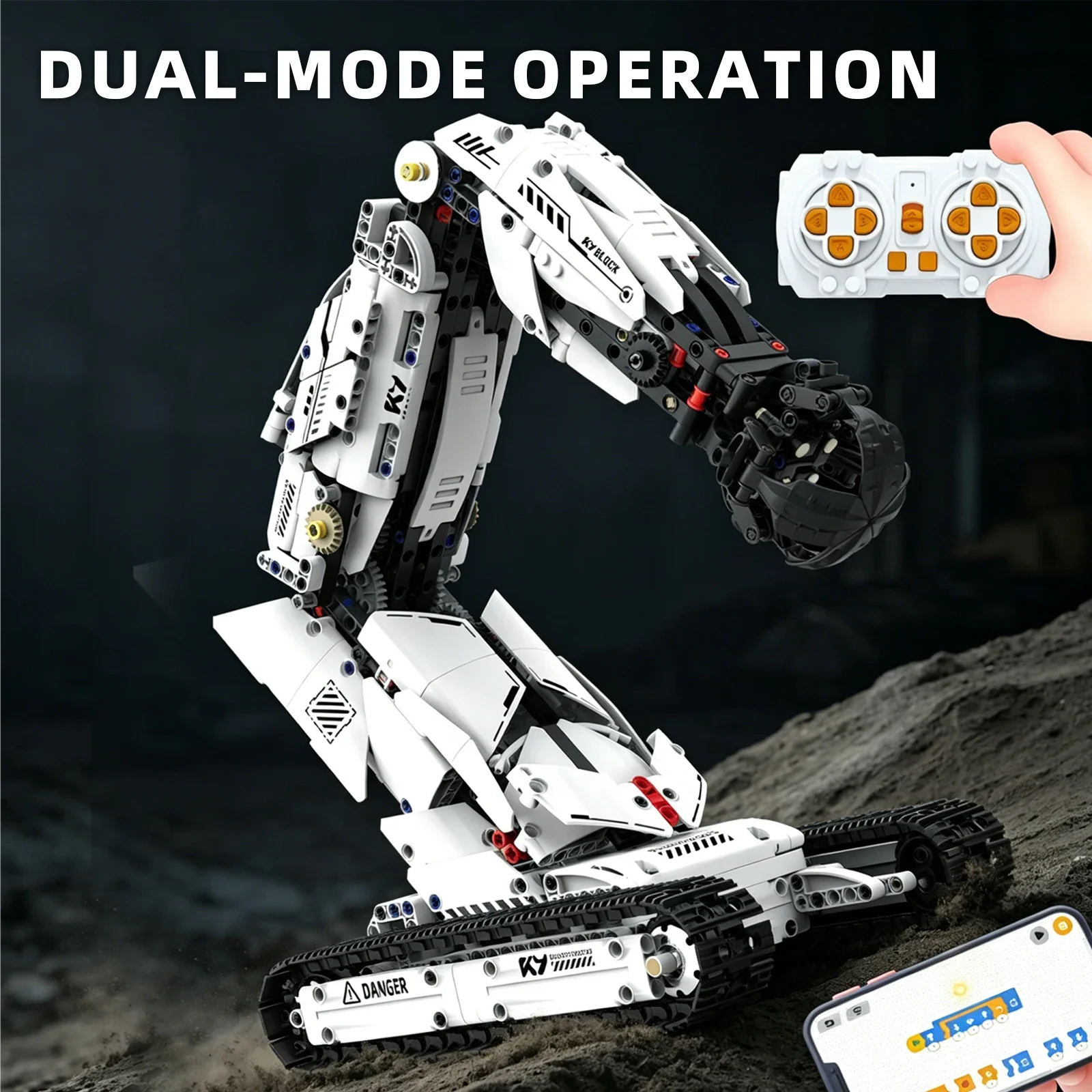 3-in-1 Programmierbarer Mechanischer Roboterarm Baukasten – Bild 5